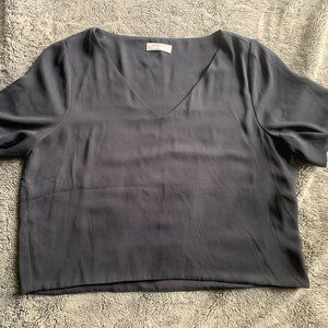 Silk Aritzia Babaton Crop Blouse